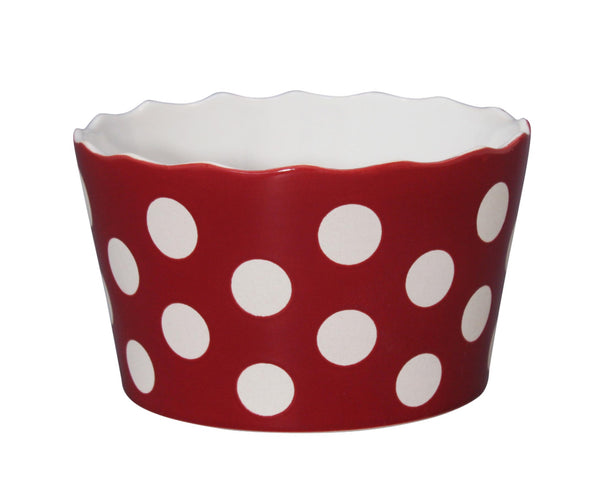 🇩🇰 Krasilnikoff happy schale rot mit Punkten